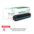 HP 415X Toner Cyan remanufacturé puce OEM équivalent à W2031X · Switch RE