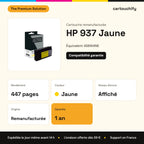 HP 937 Cartouche Jaune compatible équivalent à 4S6W4NE : caractéristiques