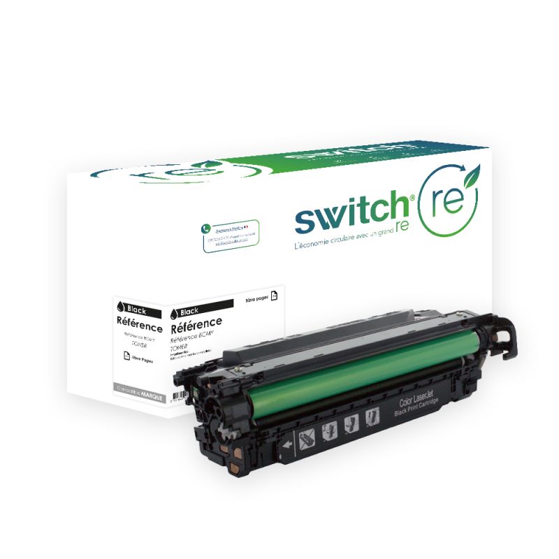 HP 507X CE400X, Toner Noir remanufacturé · Switch RE