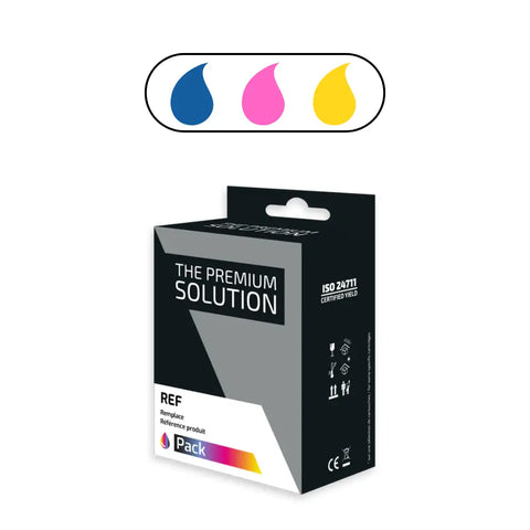HP 62XL — Remanufactured Tri-color Ink Cartridge