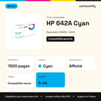 HP 642A Toner Cyan compatible équivalent à CB401A · Switch : caractéristiques