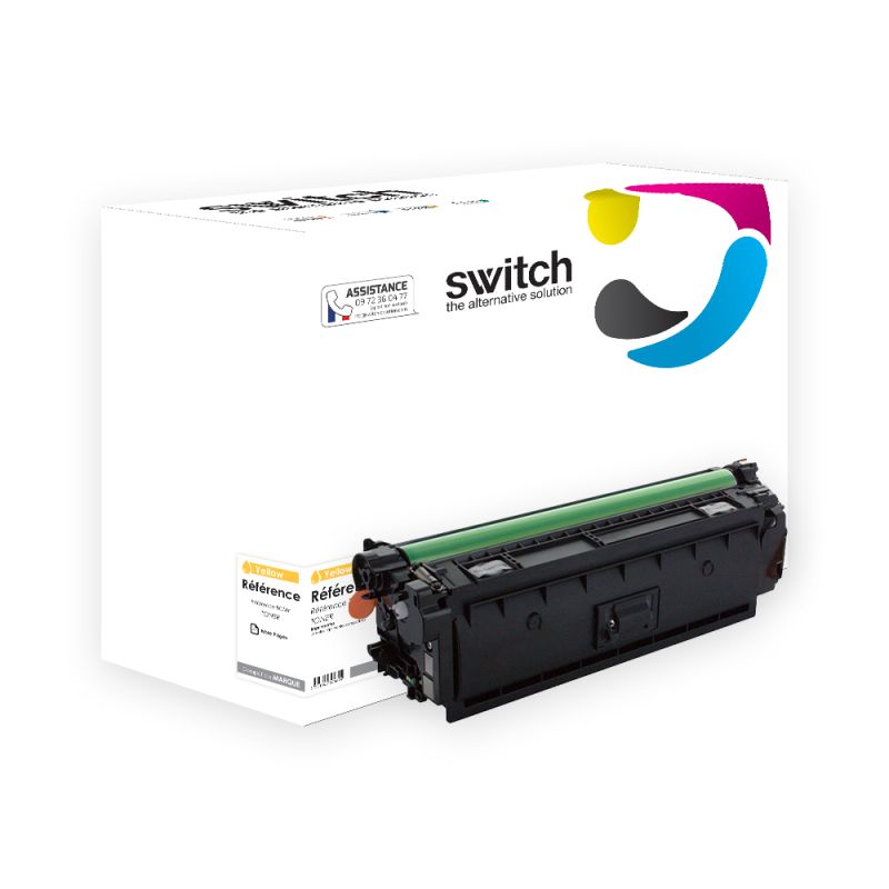 HP 657X CF472X, Toner Jaune compatible · Switch