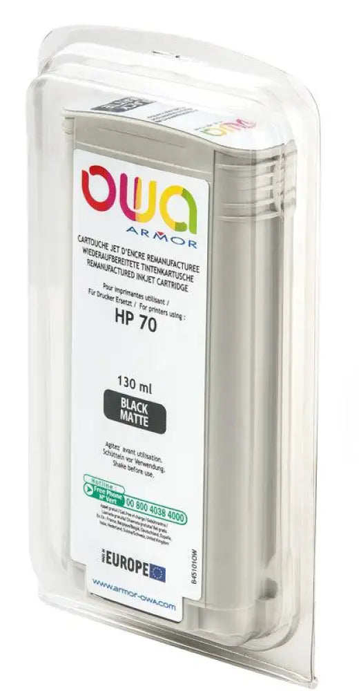 HP 70 - Cartouche compatible - Noir Mat - Jet d’encre remanufacturé OWA