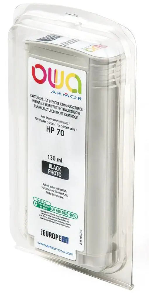 HP 70 - Cartouche compatible - Noir Photo - Jet d’encre remanufacturé OWA