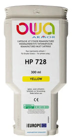 HP 728 - Cartouche compatible - Jaune - Jet d’encre remanufacturé OWA