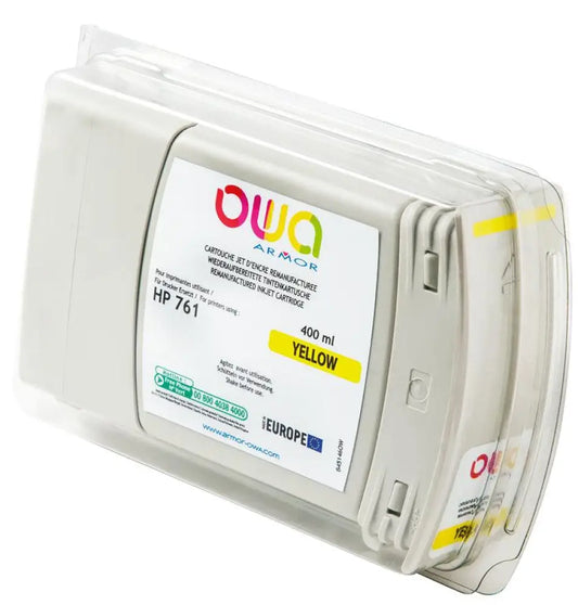 HP 761 - Cartouche compatible - Jaune - Jet d’encre remanufacturé OWA