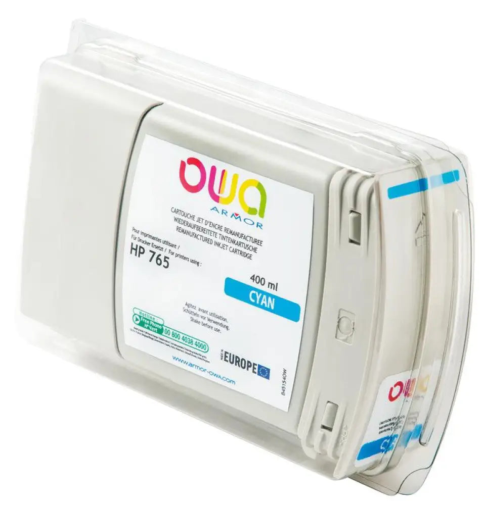 HP 765 - Cartouche compatible - Cyan - Jet d’encre remanufacturé OWA