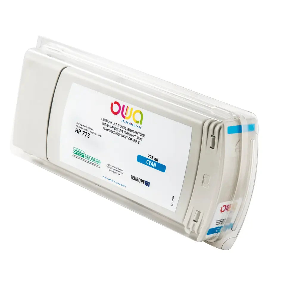 HP 773 - Cartouche compatible - Cyan - Jet d’encre remanufacturé OWA