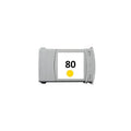 HP 80 Cartouche Jaune compatible équivalent à C4874A