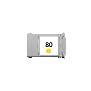 HP 80 Cartouche Jaune compatible équivalent à C4874A