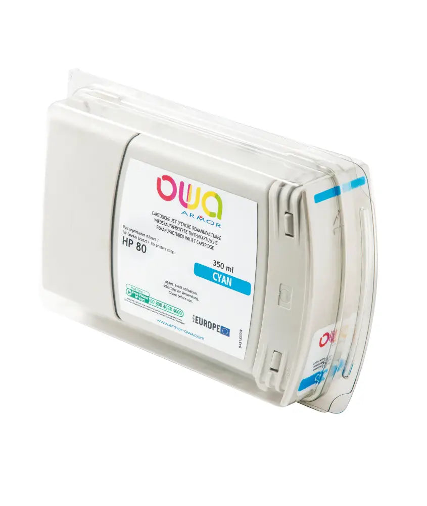 HP 80 - Cartouche compatible - Cyan - Jet d’encre remanufacturé OWA