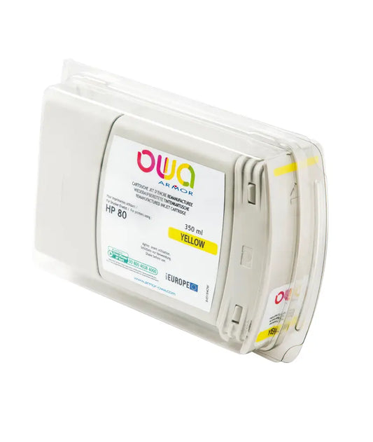 HP 80 - Cartouche compatible - Jaune - Jet d’encre remanufacturé OWA