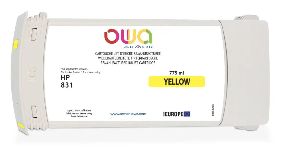 HP 831 - Cartouche compatible - Jaune - Jet d’encre remanufacturé OWA