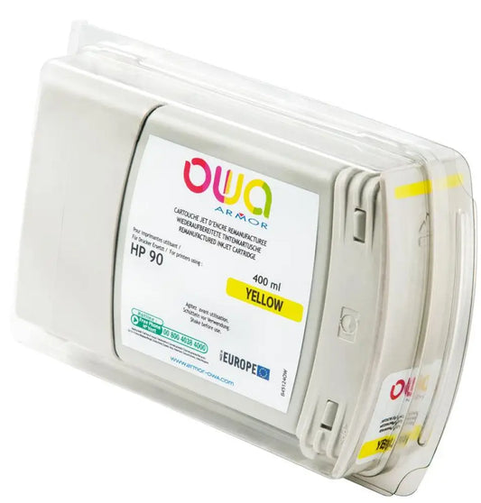 HP 90 - Cartouche compatible - Jaune - Jet d’encre remanufacturé OWA