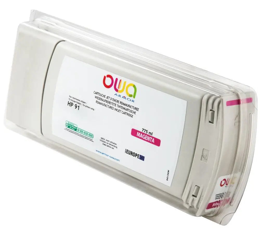 HP 91 - Cartouche compatible - Magenta - Jet d’encre remanufacturé OWA