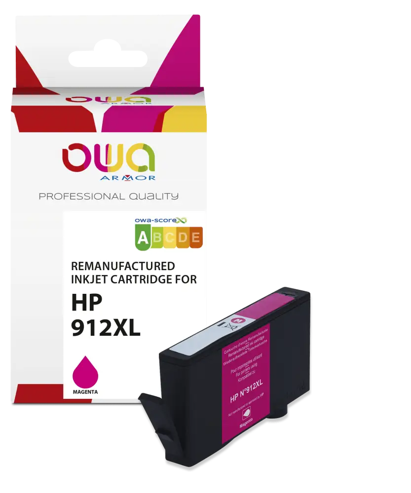 HP 912XL - Cartouche compatible - haute capacité - Magenta - Jet d’encre remanufacturé OWA
