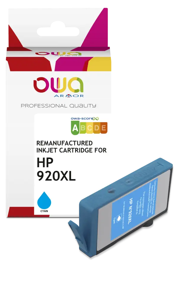 HP 920XL - Cartouche compatible - haute capacité - Cyan - Jet d’encre remanufacturé OWA