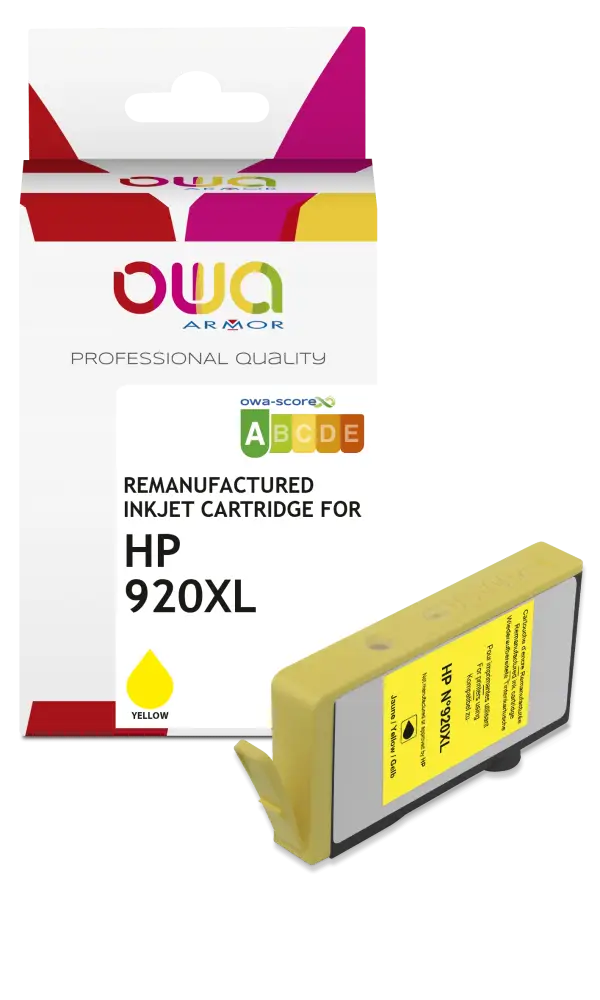 HP 920XL - Cartouche compatible - haute capacité - Jaune - Jet d’encre remanufacturé OWA