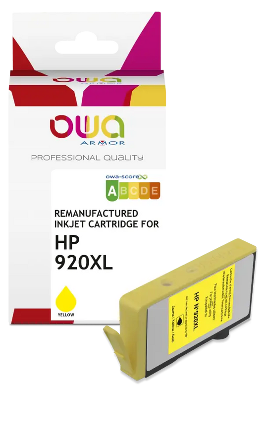 HP 920XL - Cartouche compatible - haute capacité - Jaune - Jet d’encre remanufacturé OWA