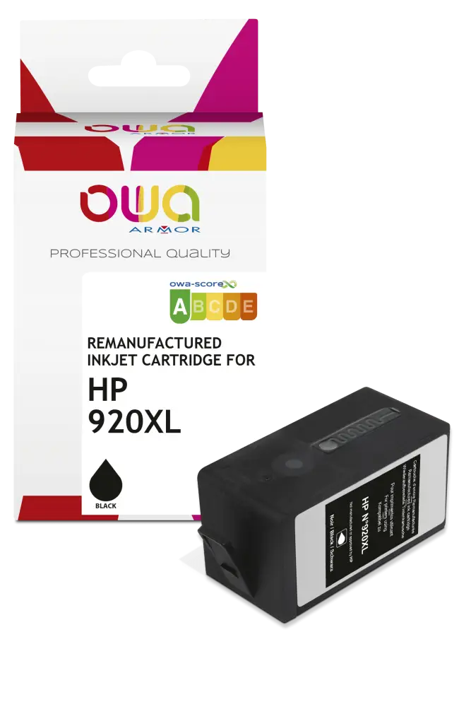 HP 920XL - Cartouche compatible - haute capacité - Noir - Jet d’encre remanufacturé OWA