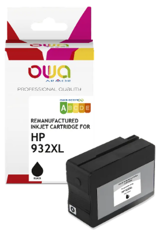 HP 932XL - Cartouche compatible - haute capacité - Noir - Jet d’encre remanufacturé OWA