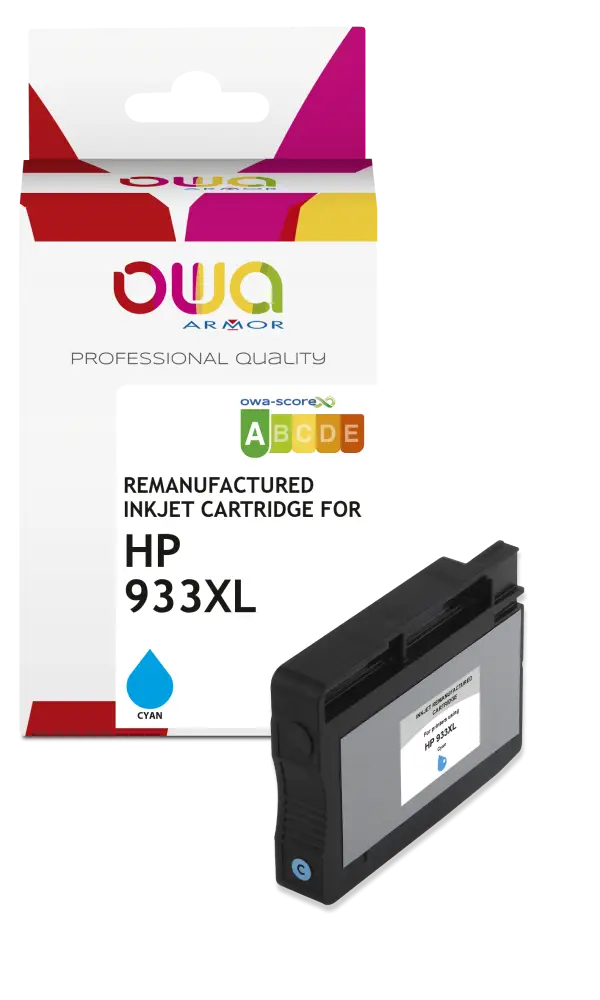 HP 933XL - Cartouche compatible - haute capacité - Cyan - Jet d’encre remanufacturé OWA