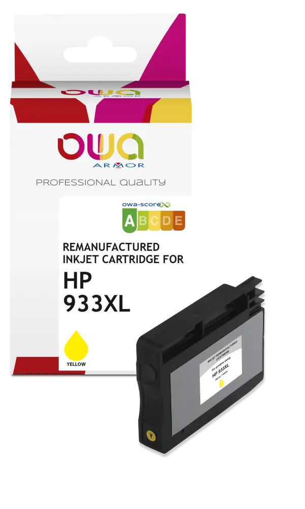 HP 933XL - Cartouche compatible - haute capacité - Jaune - Jet d’encre remanufacturé OWA