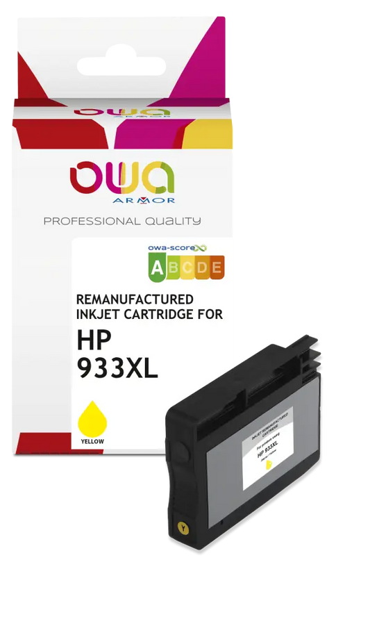 HP 933XL - Cartouche compatible - haute capacité - Jaune - Jet d’encre remanufacturé OWA
