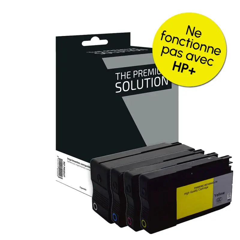 HP 937e Cartouche Pack 4 Couleurs compatible équivalent à 4S6W9NE 4S6W6NE 4S6W7NE