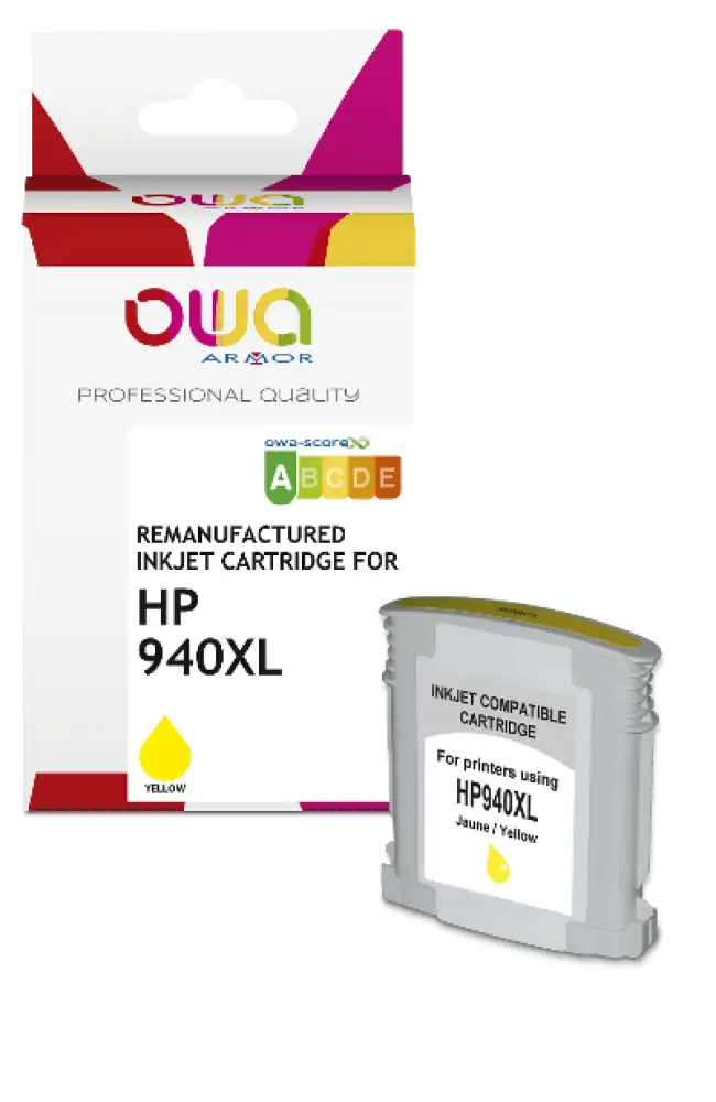HP 940XL - Cartouche compatible - haute capacité - Jaune - Jet d’encre remanufacturé OWA