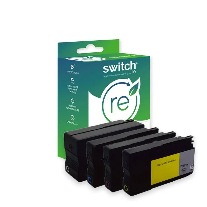 HP 950XL/951XL Cartouche Pack 4 Couleurs compatible équivalent à CN045AE CN046AE CN047AE · Switch RE