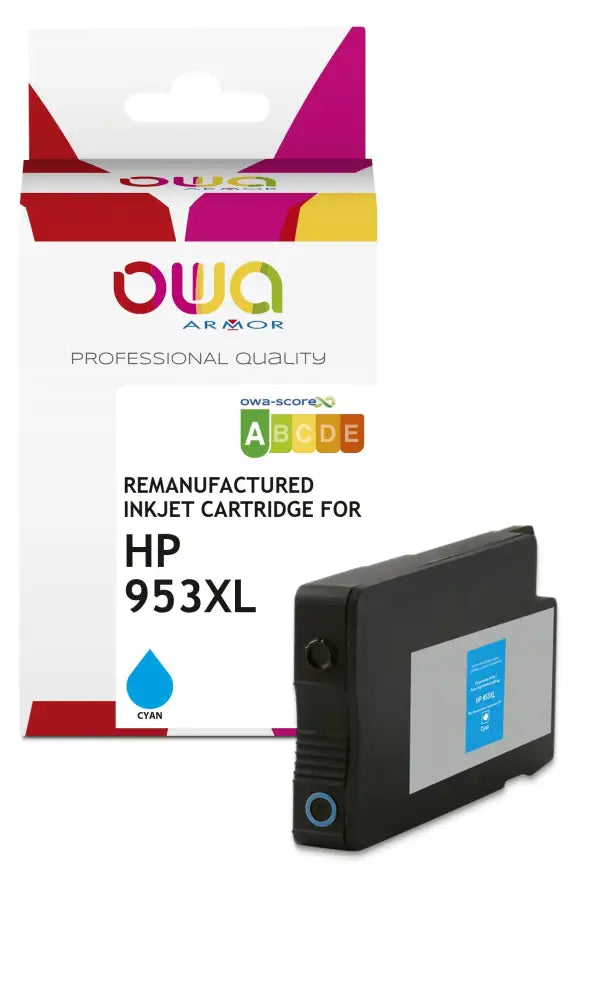 HP 953XL - Cartouche compatible - haute capacité - Cyan - Jet d’encre remanufacturé OWA