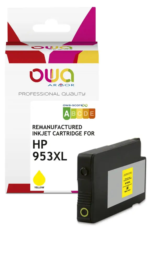HP 953XL - Cartouche compatible - haute capacité - Jaune - Jet d’encre remanufacturé OWA