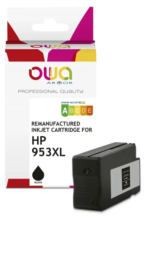 HP 953XL - Cartouche compatible - haute capacité - Noir - Jet d’encre remanufacturé OWA