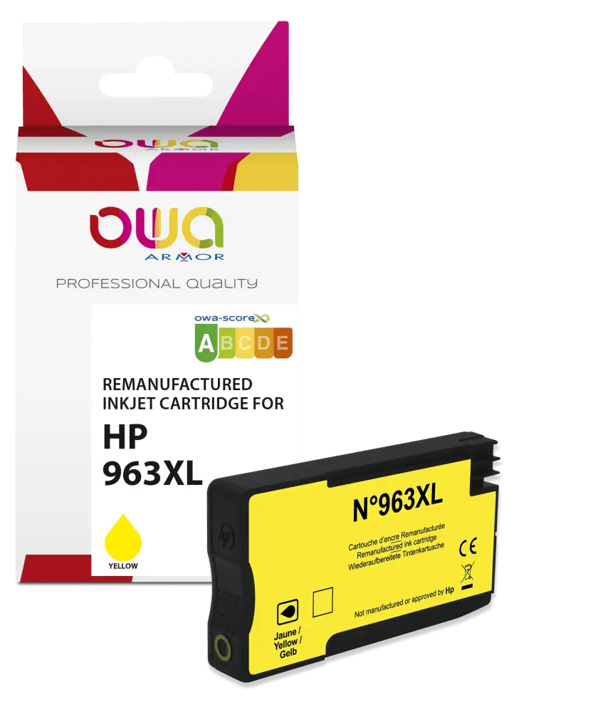 HP 963XL - Cartouche compatible - haute capacité - Jaune - Jet d’encre remanufacturé OWA
