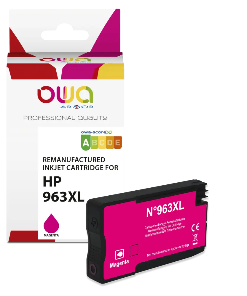 HP 963XL - Cartouche compatible - haute capacité - Magenta - Jet d’encre remanufacturé OWA