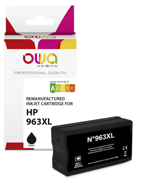 HP 963XL - Cartouche compatible - haute capacité - Noir - Jet d’encre remanufacturé OWA