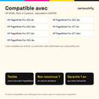 Imprimantes compatibles avec HP 973XL Cartouche Pack 4 Couleurs compatible équivalent à L0S07AE, F6T81AE, F6T82AE