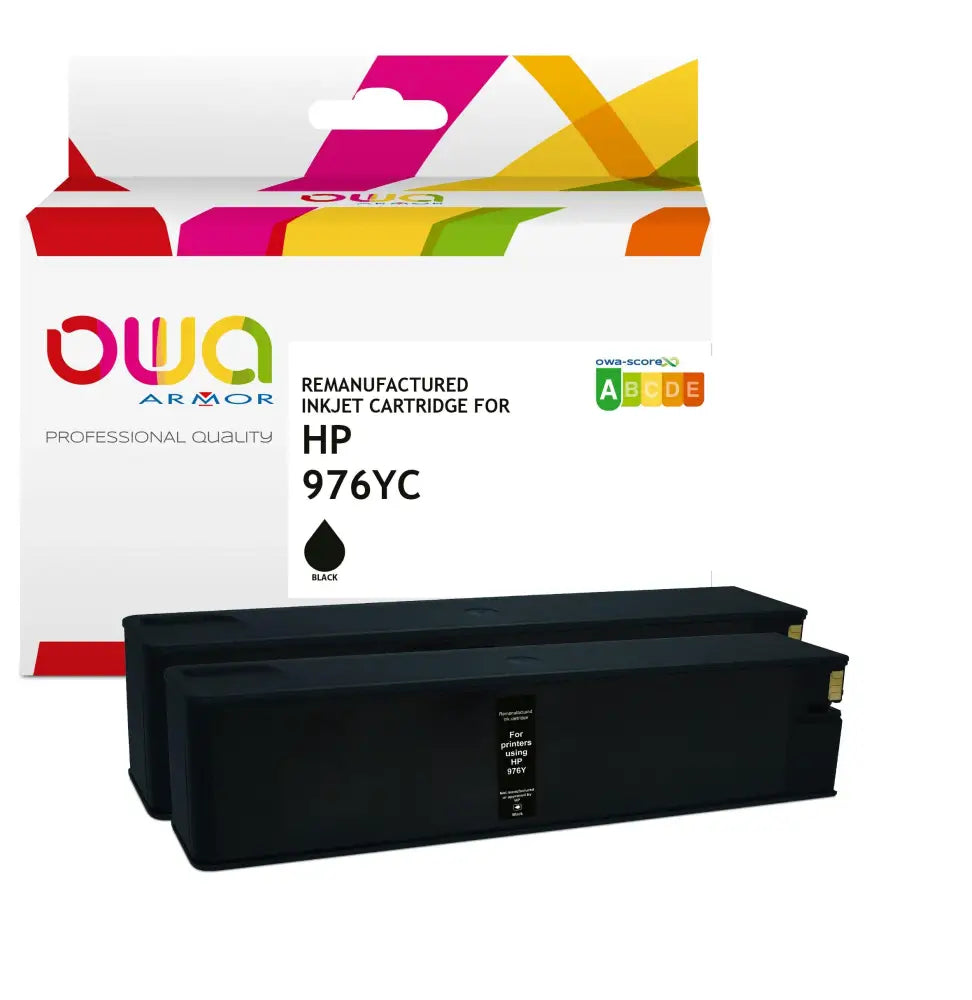 HP 976YC - Cartouche compatible - Noir - Jet d’encre remanufacturé OWA