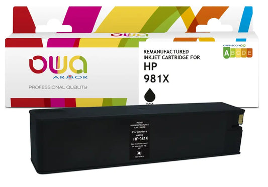 HP 981X - Cartouche compatible - haute capacité - Noir - Jet d’encre remanufacturé OWA