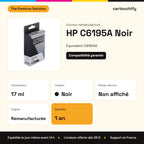 HP C6195A Encreur Noir compatible équivalent à C6195AE : caractéristiques