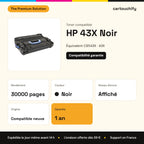 HP 43X Toner Noir compatible équivalent à C8543X : caractéristiques