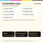 Imprimantes compatibles avec HP H70 Cartouche Jaune compatible équivalent à C9454A