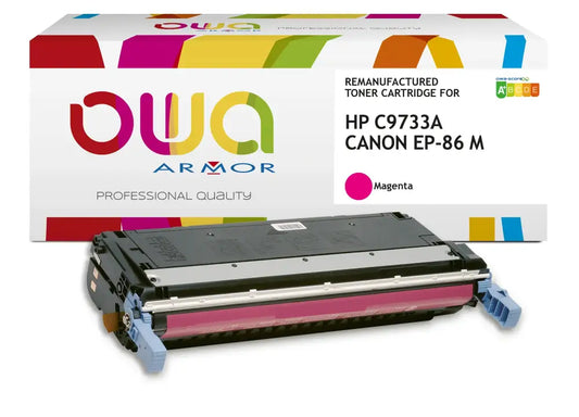 HP C9733A CANON EP-86 M - Cartouche laser compatible - Magenta - Toner remanufacturé OWA