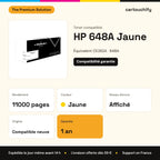 HP 648A Toner Jaune compatible équivalent à CE262A : caractéristiques