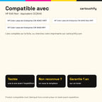 Imprimantes compatibles avec HP 64X Toner Noir compatible équivalent à CE264X, 646X