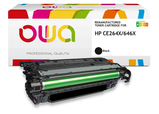HP CE264X - Cartouche laser compatible - haute capacité - Noir - Toner remanufacturé OWA