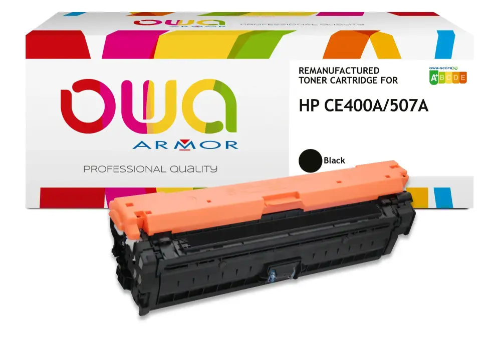 HP CE270A - Cartouche laser compatible - Noir - Toner remanufacturé OWA