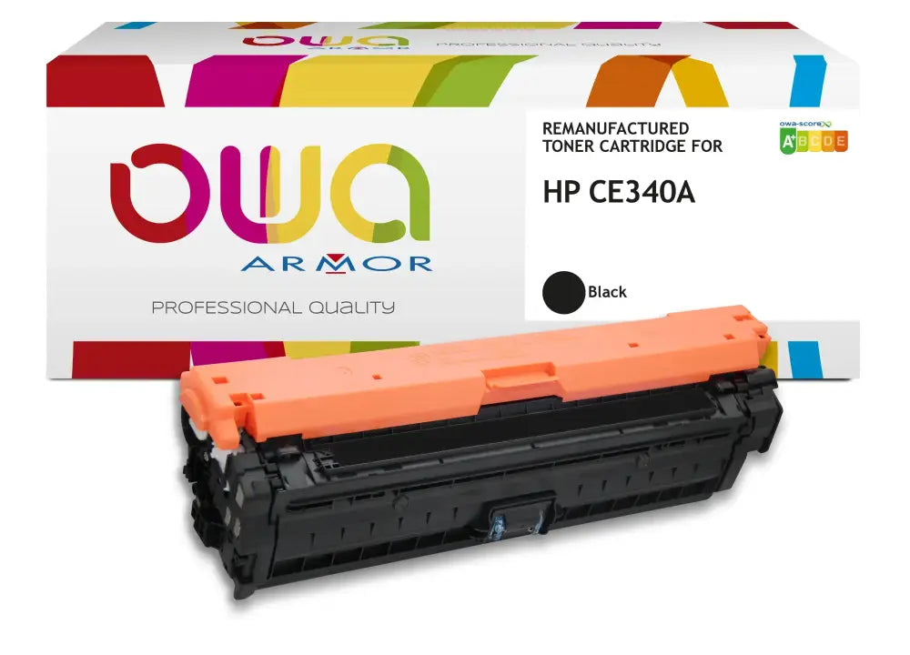 HP CE340A - Cartouche laser compatible - Noir - Toner remanufacturé OWA