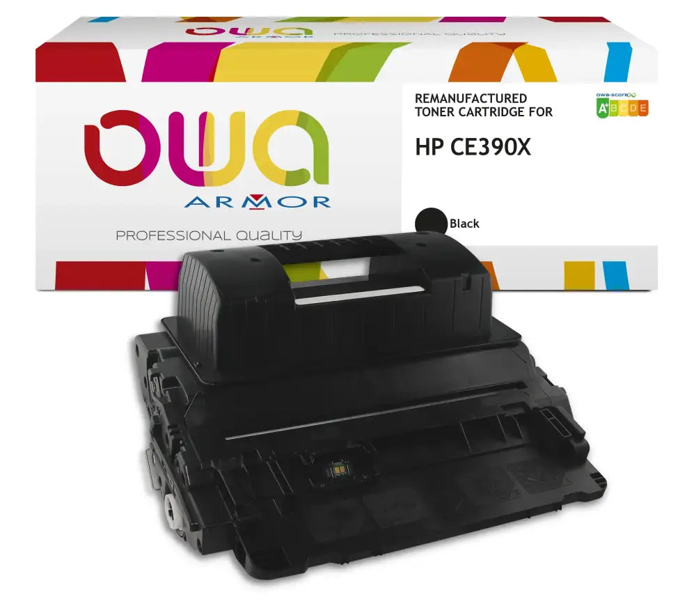 HP CE390X - Cartouche laser compatible - haute capacité - Noir - Toner remanufacturé OWA